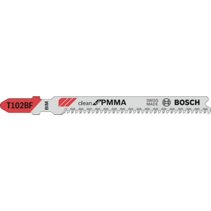 Bosch Pílové listy Clean for PMMA, T 102 BF, 3 ks  + DARČEK Delta Plus Zátky do uší 1 pár CONIC001