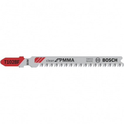 Bosch Pílové listy Clean for PMMA, T 102 BF, 5 ks  + DARČEK Delta Plus Zátky do uší 1 pár CONIC001