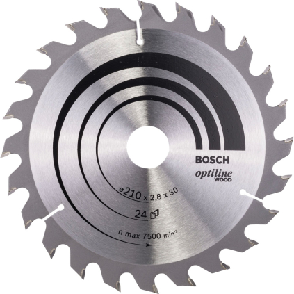 2608640621 Bosch Pílový kotúč Optiline Wood, 210 mm, 24 zubov 3165140194150 - 