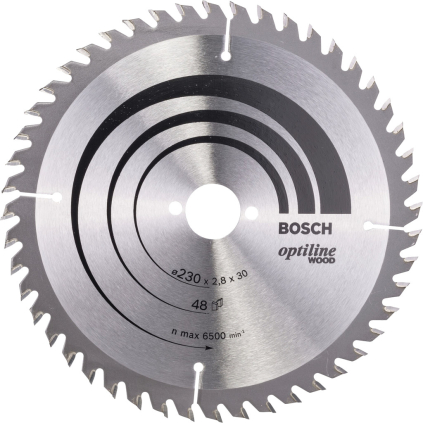 2608640629 Bosch Pílový kotúč Optiline Wood, 230 mm, 48 zubov 3165140194228 - 