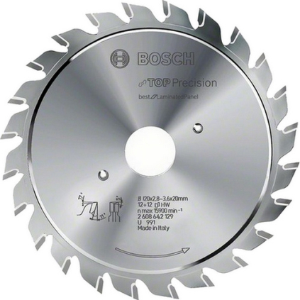 Bosch Predrezávací kotúč Best for Laminated Panel Fine, 100 mm, otvor 20 mm  + DARČEK Delta Plus Zátky do uší 1 pár CONIC001