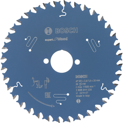 2608644026 Bosch Pílový kotúč Expert for Wood, pr. 165 mm, otvor 30 mm, 36 zubov 3165140795920 - 