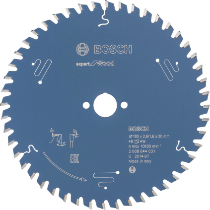 2608644031 Bosch Pílový kotúč Expert for Wood, pr. 180 mm, otvor 20 mm, 48 zubov 3165140795975 - 