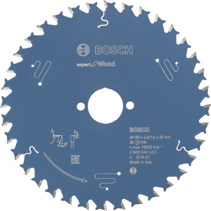 2608644033 Bosch Pílový kotúč Expert for Wood, pr. 180 mm, otvor 30 mm, 36 zubov 3165140795999 - 