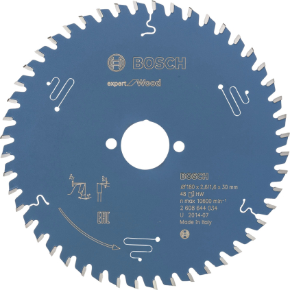 2608644034 Bosch Pílový kotúč Expert for Wood, pr. 180 mm, otvor 30 mm, 48 zubov 3165140796002 - 