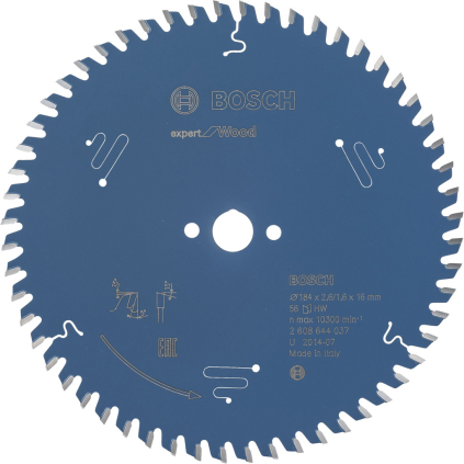 2608644037 Bosch Pílový kotúč Expert for Wood, pr. 184 mm, otvor 16 mm, 56 zubov 3165140796033 - 