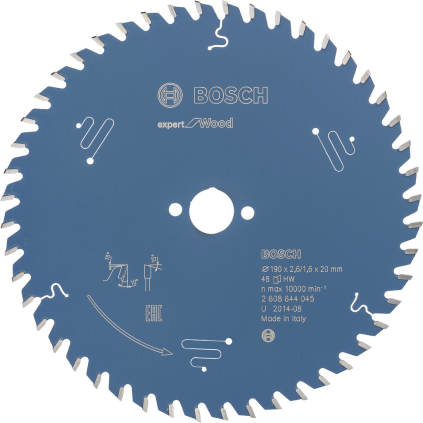 2608644045 Bosch Pílový kotúč Expert for Wood, pr. 190 mm, otvor 20 mm, 48 zubov 3165140796118 - 