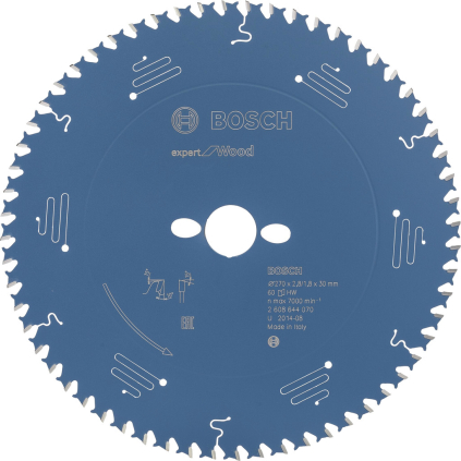 2608644070 Bosch Pílový kotúč Expert for Wood, pr. 270 mm, 60 zubov 3165140796361 - 
