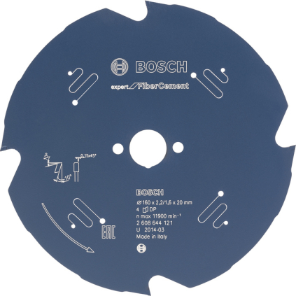 Bosch Pílový kotúč Expert for Fiber Cement, pr. 140 mm  + DARČEK Delta Plus Zátky do uší 1 pár CONIC001
