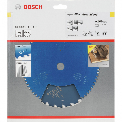 Bosch Pílový kotúč Expert for Construct Wood, pr. 160 mm