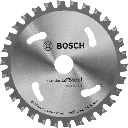 Bosch Pílový kotúč Standard for Steel, pr. 136 mm  + DARČEK Delta Plus Zátky do uší 1 pár CONIC001