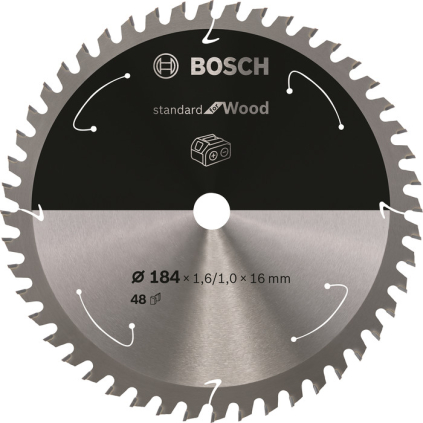 Bosch Pílový kotúč Standard for Wood, 184 mm, 48 zubov  + DARČEK Delta Plus Zátky do uší 1 pár CONIC001