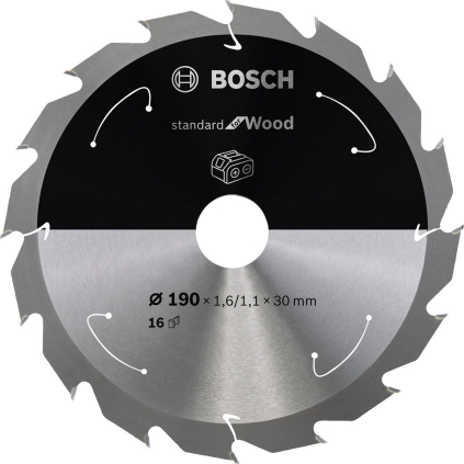 2608837706 Bosch Pílový kotúč Standard for Wood, 190 mm, otvor 30 mm, 16 zubov 3165140958486 - 