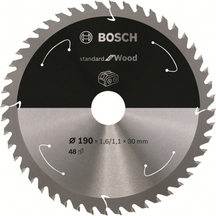 Bosch Pílový kotúč Standard for Wood, 190 mm, otvor 30 mm, 48 zubov  + DARČEK Delta Plus Zátky do uší 1 pár CONIC001