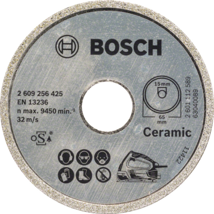 Bosch Diamantový rezací kotúč Standard for Ceramic pre PKS 16 Multi  + DARČEK Delta Plus Zátky do uší 1 pár CONIC001