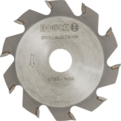 Bosch Kotúčová fréza pr. 105 mm, otvor 20 mm, 10 zubov  + DARČEK Delta Plus Zátky do uší 1 pár CONIC001