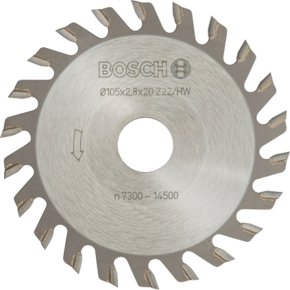 Bosch Kotúčová fréza pr. 105 mm, otvor 20 mm, 22 zubov  + DARČEK Delta Plus Zátky do uší 1 pár CONIC001