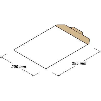 KAOB010 Kartónové obálky 200x255mm  - 
