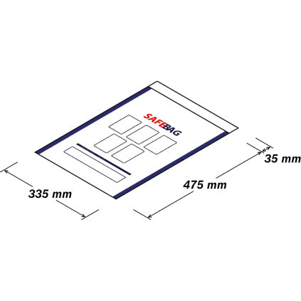BEOB040 Bezpečnostné obálky SAFEBAG C3 335x475mm  - 