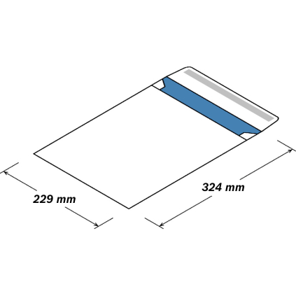 LOC4010 Listové obálky C4 s pásikom 324x229mm, 250ks  - 