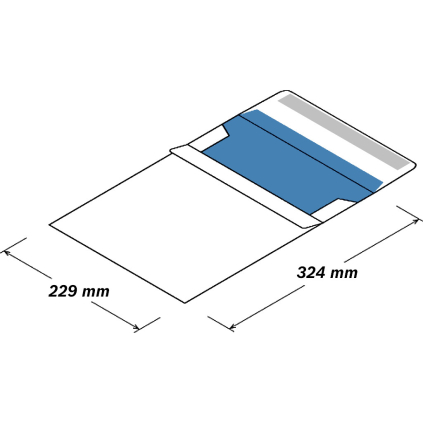 LOC4030 Listové obálky C4 samolepiace 324x229mm, 250ks  - 