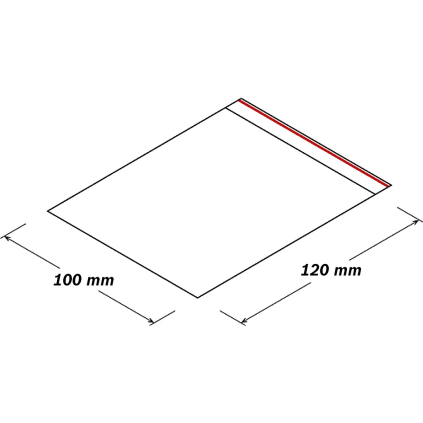 USST080 Uzatvárateľné ZIP sáčky 100x120mm  - 