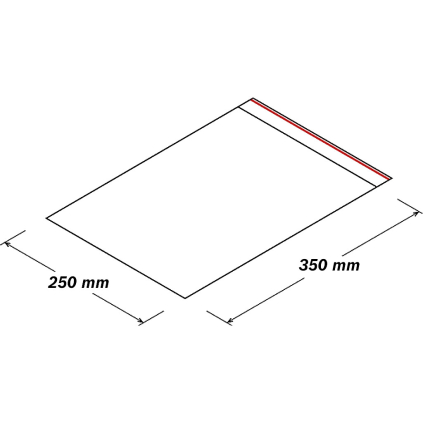 USST220 Uzatvárateľné ZIP sáčky 250x350mm  - 
