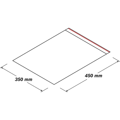 USST240 Uzatvárateľné ZIP sáčky 350x450mm  - 