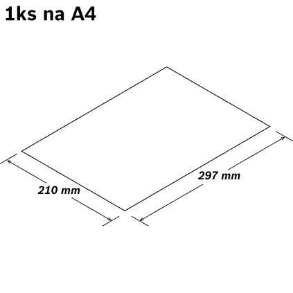 ETME010 Samolepiace matné etikety 1ks, 210x297mm  - 