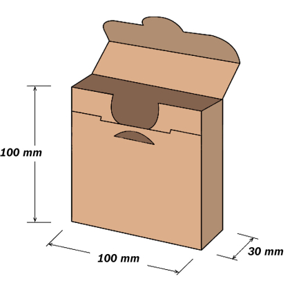 DKMK010 Darčeková krabička malá 100x100x30mm  - 