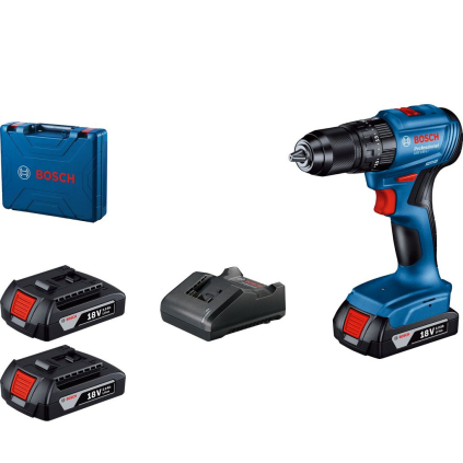 0615990N1Z Bosch Akumulátorový príklepový vŕtací skrutkovač GSB 185-LI, kufor, 3x aku 4059952670256 - 