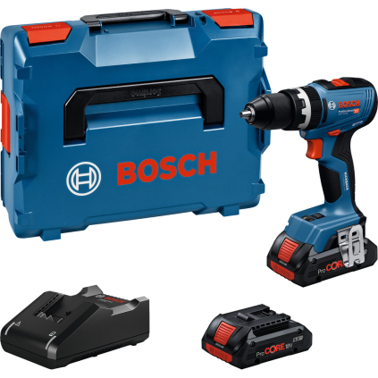 06019N3306 Bosch Akumulátorový príklepový vŕtací skrutkovač GSB 18V-65, L-Boxx, 2x aku 4 Ah ProCORE 4053423321159 - 