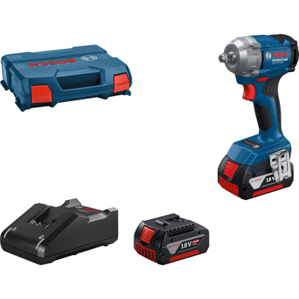 06019M5021 Bosch Akumulátorový rázový uťahovač GDS 18V-350, kufor, 2x aku 4 Ah 4053423300970 - 