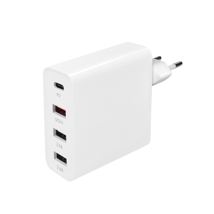 DC80 Solight adaptér 3+1, 48W, QC3.0+PD, 3x USB-A, 1x USB-C 8592718032067 - 1