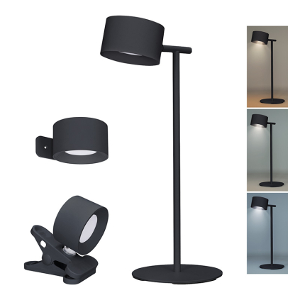 WO68-B Solight LED nabíjacia lampička 3v1, 280lm, zmena CCT, stmievanie, čierna 8592718038342 - 1