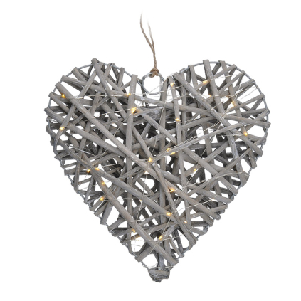 1V245 Solight LED ratanové srdce, 30x LED, 2x AA, 30cm 8592718031787 - 1