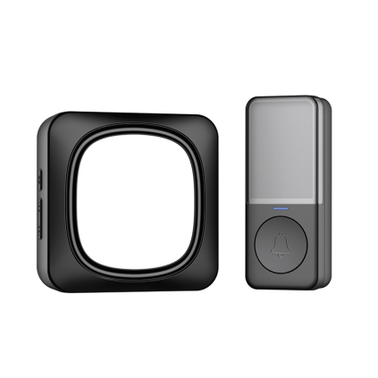 1L79B Solight bezdrôtový zvonček a nočné svetielko, do zásuvky, 150m, čierny, learning code 8592718038502 - 1