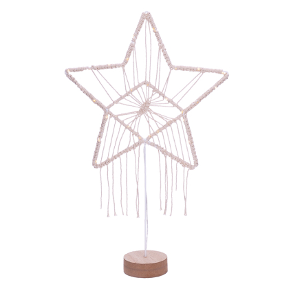 1V268 Solight LED vianočná hviezda stolná, pletená, 35x LED, 2x AAA 8592718034016 - 1