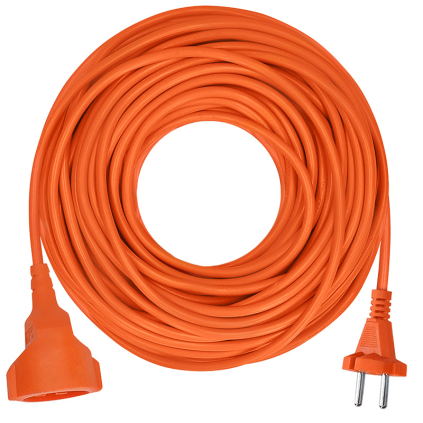 PS22 Solight 1z pohyblivý prívod - spojka, 20m, 2 x 1,5mm2, oranžová 8592718034061 - 1
