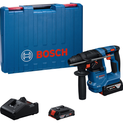 0611927004 Bosch Akumulátorové vŕtacie kladivo SDS-plus GBH 18V-18 Professional, kufor, 1x 4 Ah a 1x 2 Ah aku 4053423502572 - 