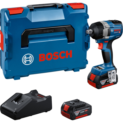 06019L9003 Bosch Akumulátorový rázový uťahovač GDS 18V-750 C Professional, L-Boxx, 2x 5 Ah aku 4059952655154 - 