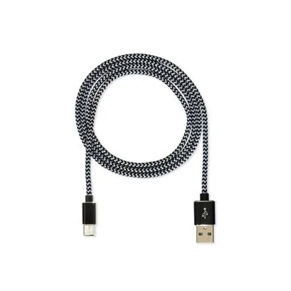 ACDPCU1122052 CUBE1 nylonový dátový kábel USB > USB-C, 1 m, čierny 8590977025967