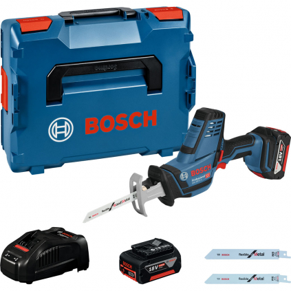 06016A5002 Bosch Akumulátorová chvostová píla Bosch GSA 18 V-LI C, L-Boxx 3165140862301 - 