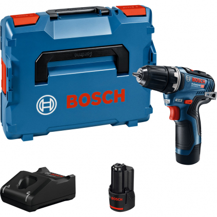 06019H8002 Bosch Akumulátorový vŕtací skrutkovač GSR 12V-35, L-Boxx, 2x aku 3165140953719 - 