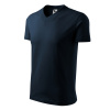 10202 Tričko unisex V-neck tmavomodrá - 