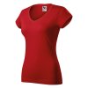 16207 Tričko dámske Fit V-neck červená - 