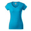 1624417 Tričko dámske Fit V-neck tyrkysová 8591729135224 - 2