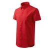 2X707 Košeľa pánska Shirt short sleeve červená - 