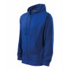 41005 Mikina pánska Trendy Zipper kráľovská modrá - 