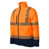 5V398 Softshellová bunda unisex HV Drop fluorescenčná oranžová - 